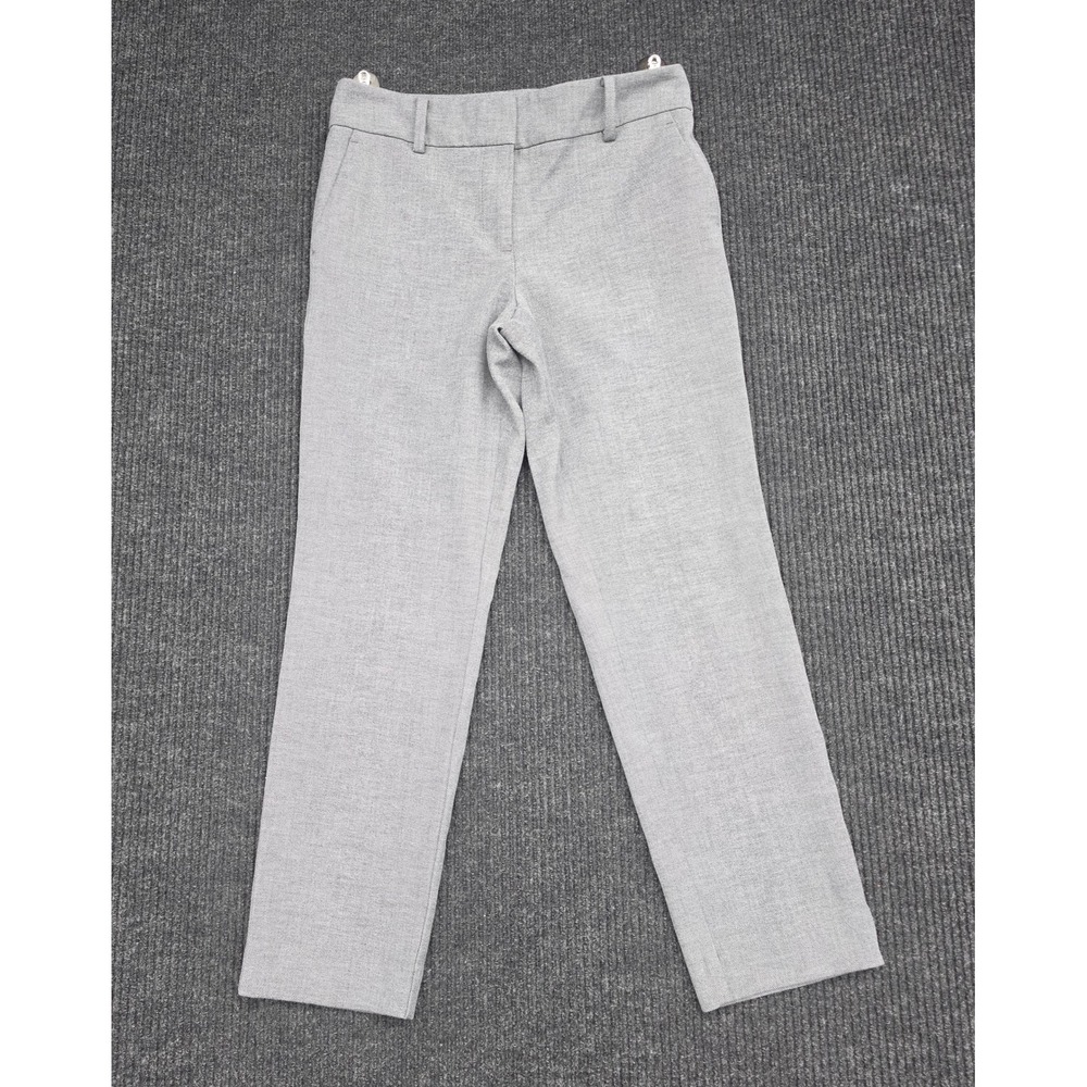 Ann Taylor Factory Petite Gray Straight Leg Dress Pants Size 0P Trousers